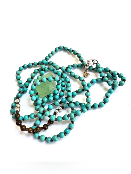 Silpada Jewelry - SILPADA Necklace Sterling Silver Blue Howlite Bronzite 36” Beaded N2396 EXC COND